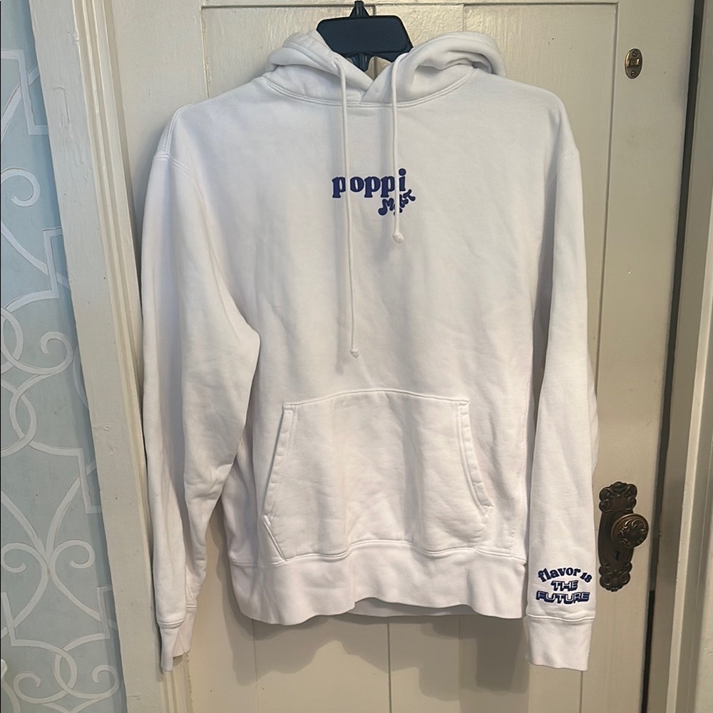 Poppi Mart White Hoodie- size L